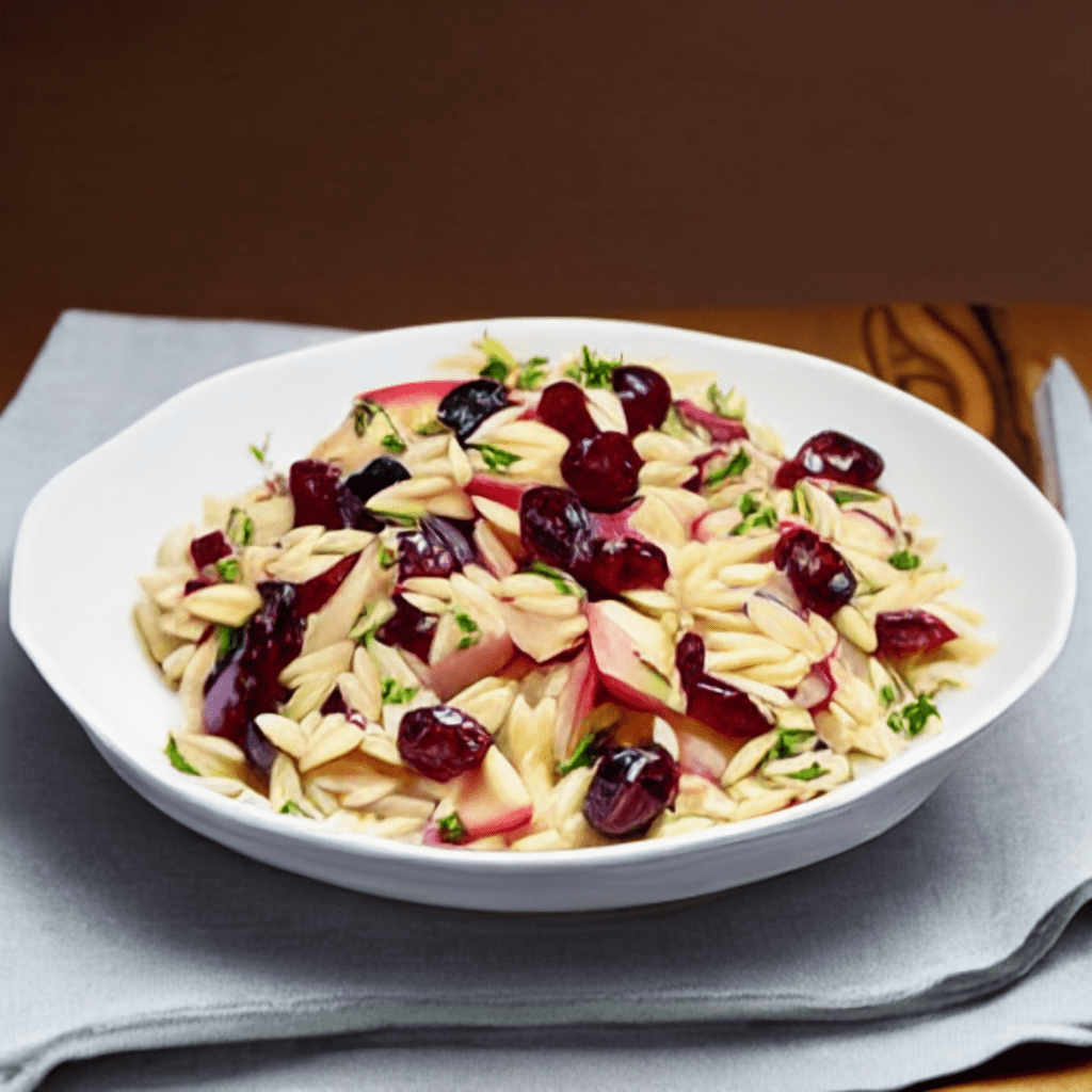 fall harvest orzo salad